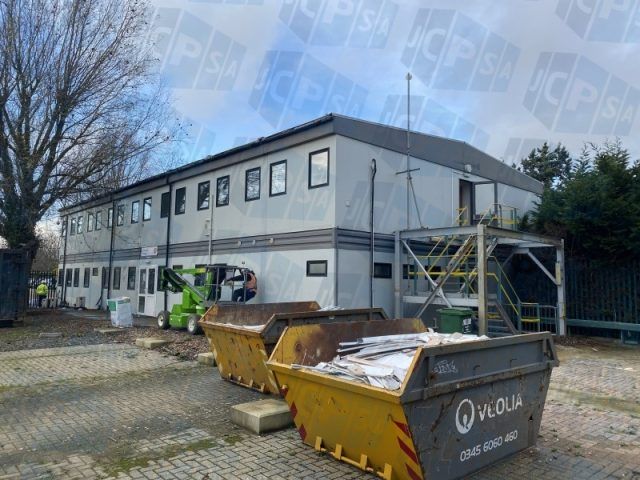 40ft x 80ft PORTABLE 16 BAY, TWO STOREY BUILDING – 8 ON 8