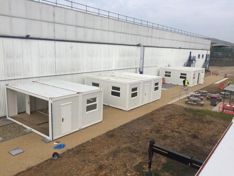 Third 20ft x 24t three bay modular building delivered and installed to Procter & Gamble Bournemouth