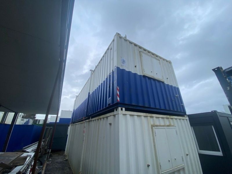 32ft x 10ft PORTABLE BUILDING SITE OFFICE ANTI-VANDAL OFFICE SITE CANTEEN – VERY GOOD CONDITION