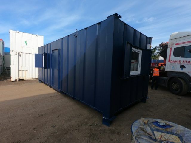 24ft x 9ft ANTI-VANDAL SITE CANTEEN WITH SEPARATE OFFICE