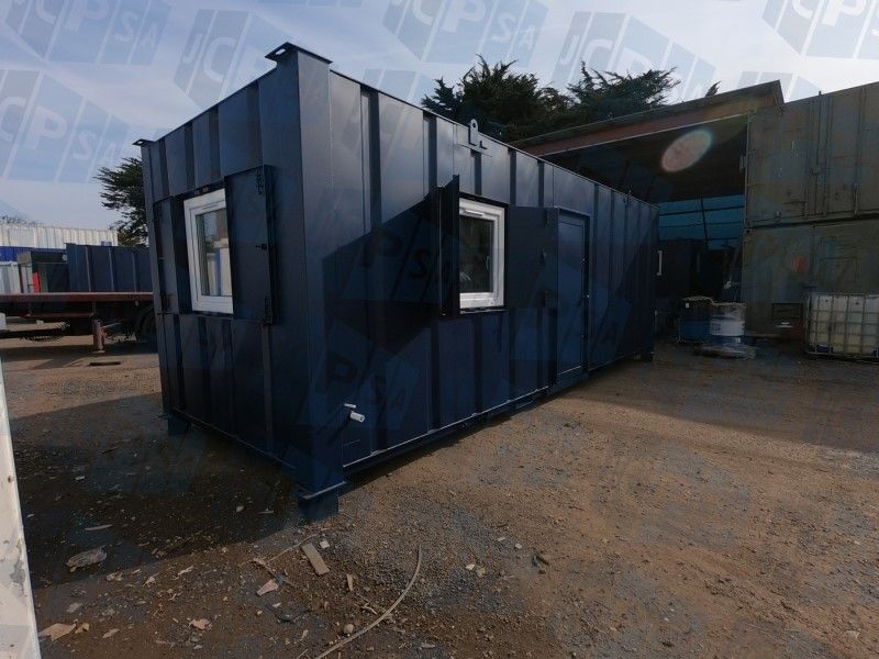 24ft x 9ft ANTI-VANDAL SITE CANTEEN WITH SEPARATE OFFICE