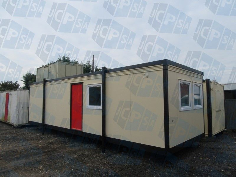 32ft x 10ft PORTABLE SITE OFFICE – PARTITIONED WC OR KITCHEN