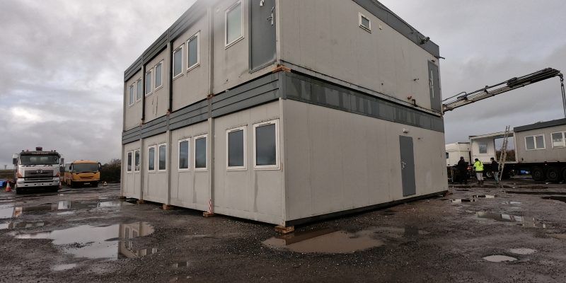 32ft x 40ft PORTABLE 8 BAY, TWO STOREY BUILDING – 4 ON 4