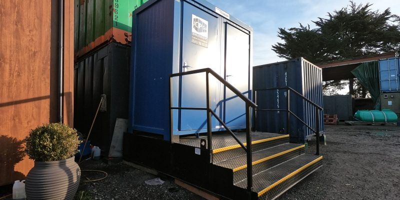8ft x 5ft NEW BUILD 1+1 TOILET BLOCK – MALE AND FEMALE – WITH WASTE TANK