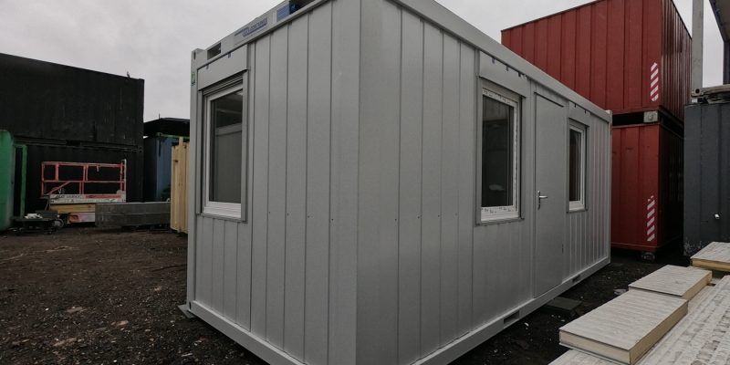 20ft x 8ft PORTABLE SITE OFFICE / BUILDING SITE CABIN / MODULAR OFFICE