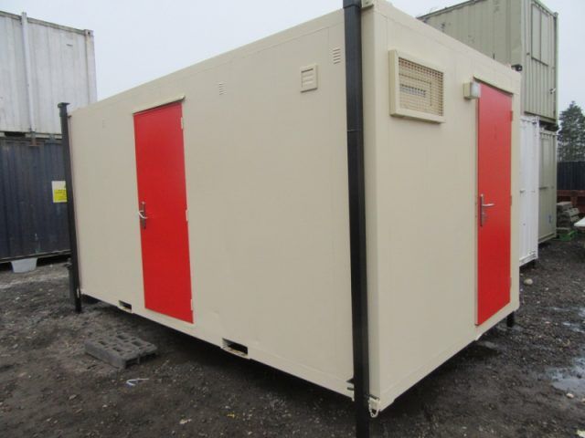 16ft x 9ft ANTI-VANDAL 2+1 TOILET BLOCK – 2 MALE AND 1 FEMALE/DISABLED