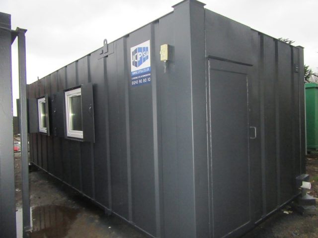 24ft x 9ft ANTI-VANDAL PORTABLE SITE OFFICE WITH SEPARATE TOILET