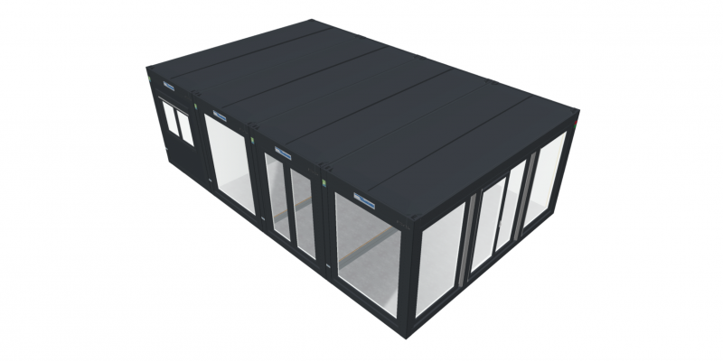 20ft x 32ft BRAND NEW 4 BAY MODULAR SALES OFFICE / SITE OFFICE / MARKETING SUITE