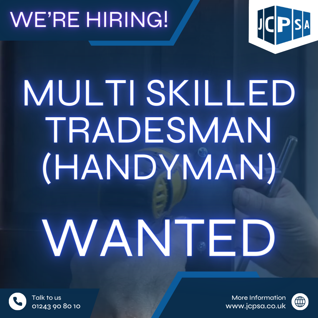 JCPSA Ltd - Role - Multi Skilled Tradesman (Handyman) 